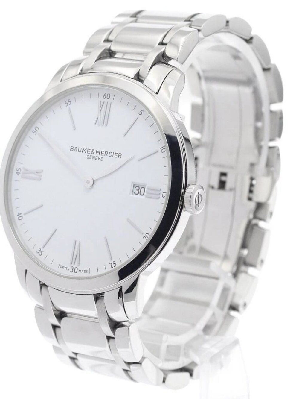 Baume & Mercier Classima M0A10354 Date white Dial Quartz Men's Watch_973419